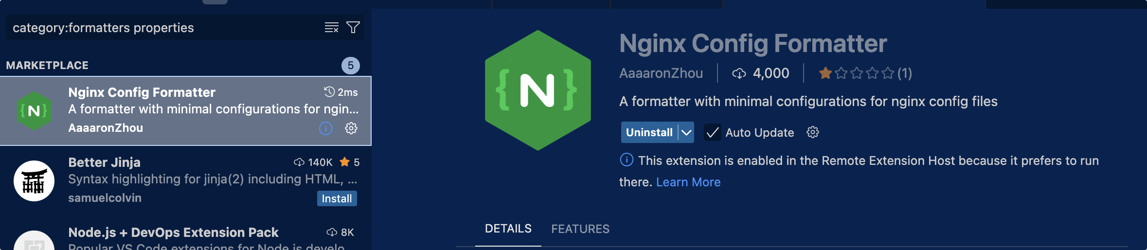 Nginx配置格式化器
